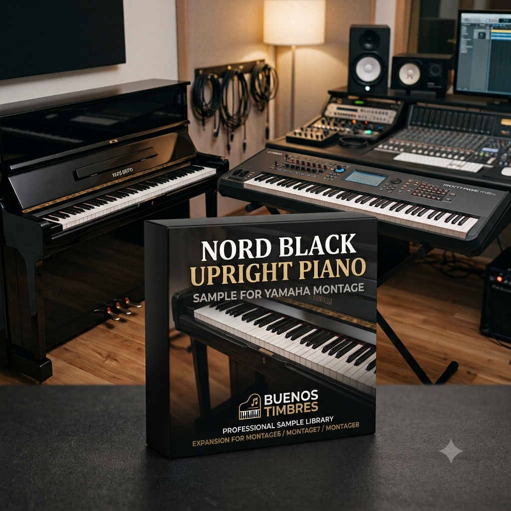 Individual tone Nord Black Upright Piano for Yamaha Montage