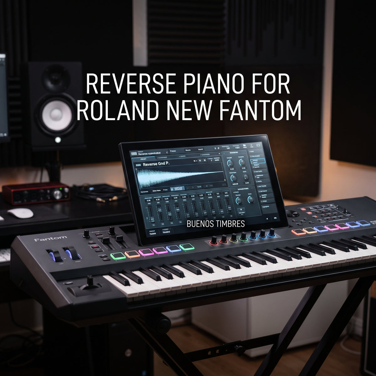 Individual tone Reverse Piano for Roland new Fantom