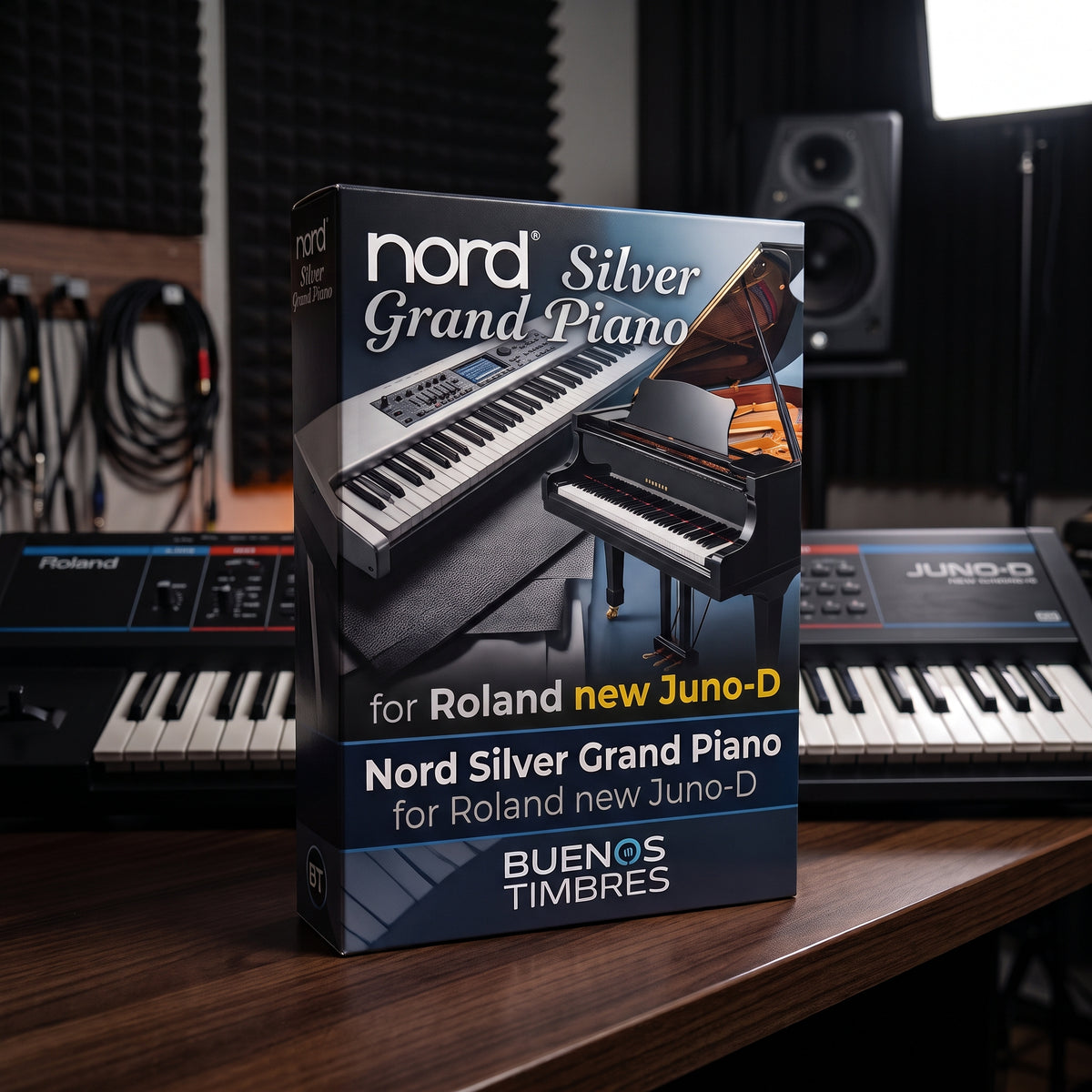 Individual tone Nord Silver Grand Piano for Roland new Juno-D