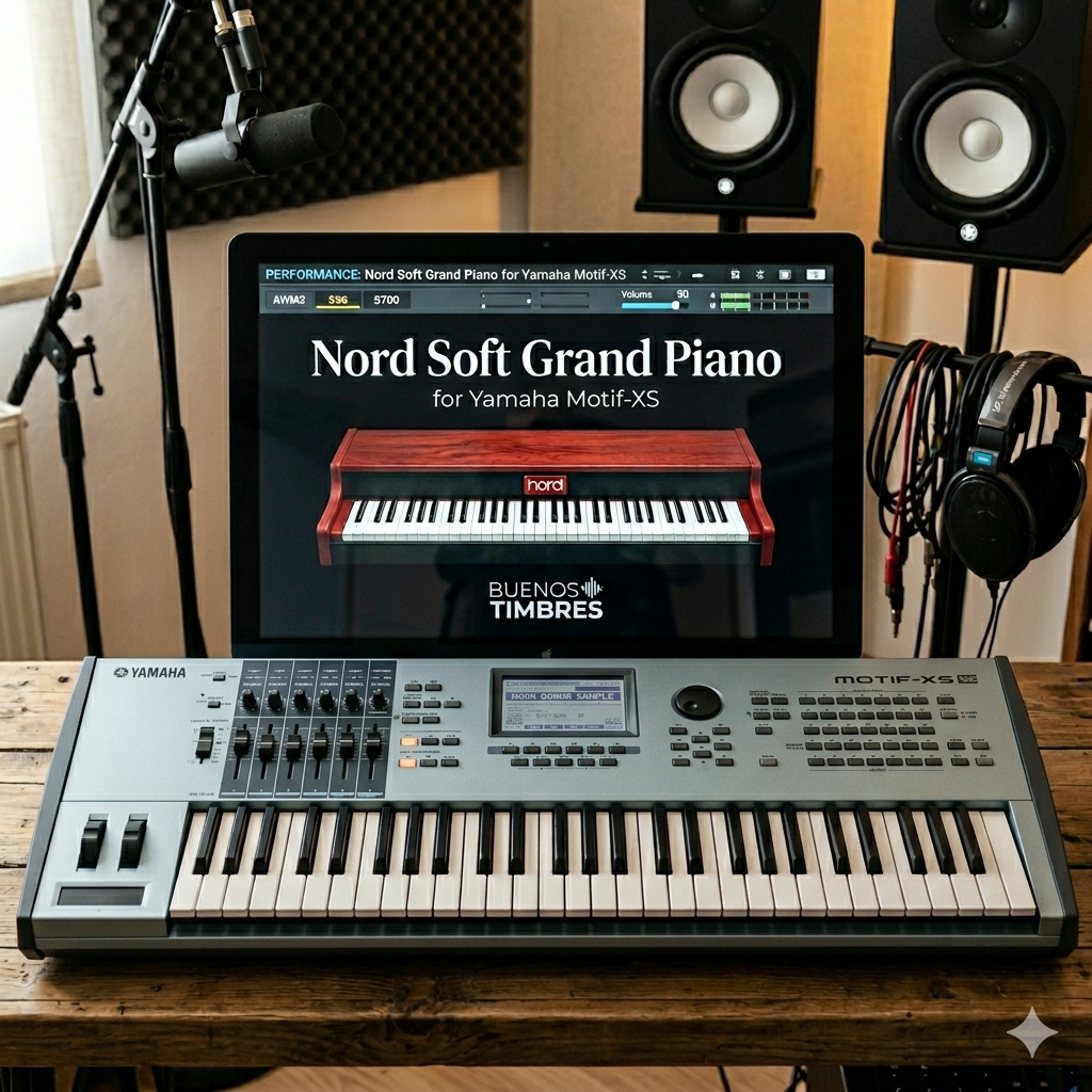 Individual tone Nord Soft Grand Piano for Yamaha Motif-XS