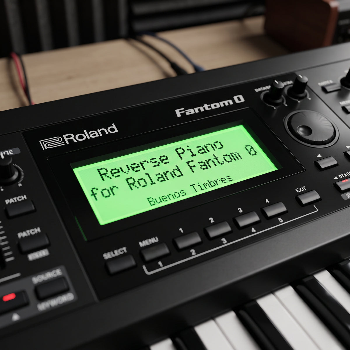 Individual tone Reverse Piano for Roland Fantom 0